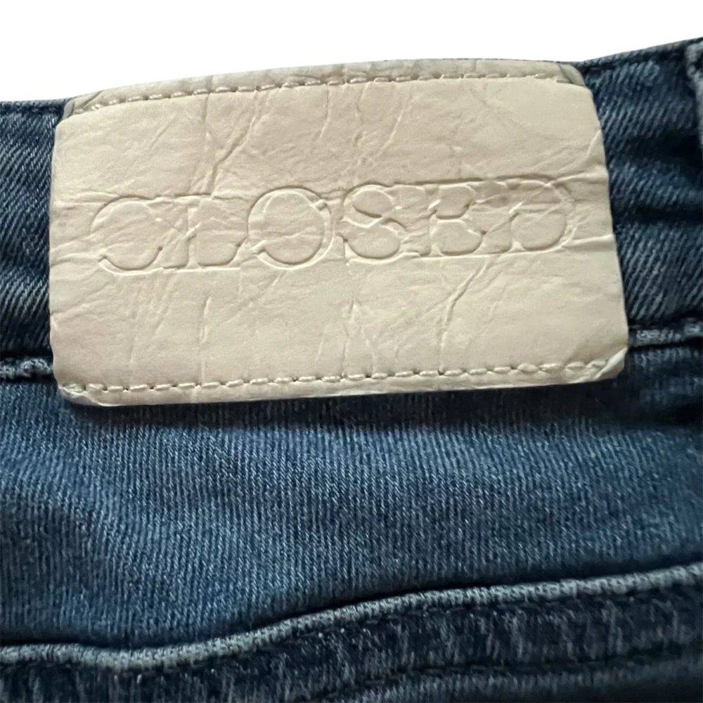 Closed Baker Slim Straight Jeans 29 Candiani Italian Denim Mid Wash Blue - Picture 11 of 16